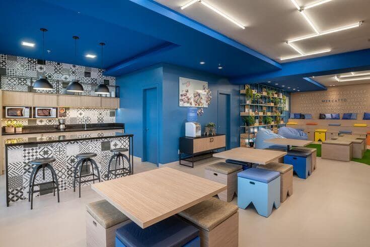 Think space with comfortable seating for brainstorming and creative collaboration